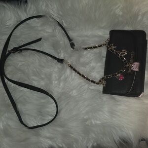 Juicy Couture Black Crossbody Bag with Gold Chain
